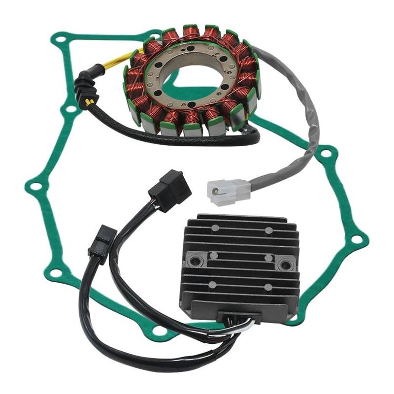 Zündungen Zündeinheit Für Shadow 400 600 Für VLX NV400 NV600 VRX400 VT600C /CD/CD2 Motorrad Regler Gleichrichter + Zündung Stator Spule + Abdeckung Dichtung von CEXBIRC