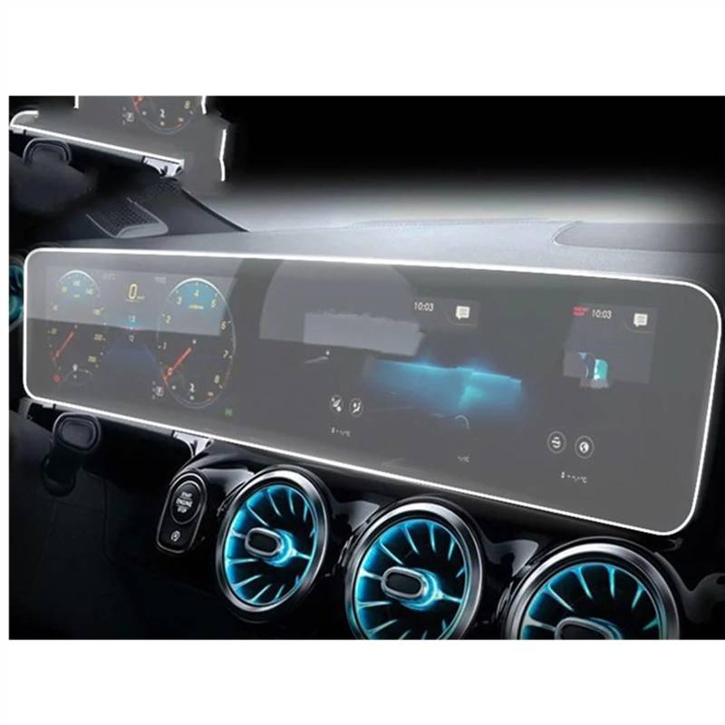 CFAYRLMS Displayabdeckung Kompatibel Mit Benz Für Cla Für Gla 2019 2020 2021 2022 Autoinnenraum Mittelkonsole Transparente Displayschutzfolie Autozubehör(TPU Film) von CFAYRLMS