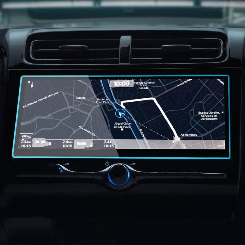 CFAYRLMS Displayabdeckung Kompatibel Mit Hyundai Für Creta 2021 2022 10,25 Zoll Auto Navigation Display Schutzhülle Film Aufkleber Gehärtetem Glas Display Schutzhülle Film von CFAYRLMS