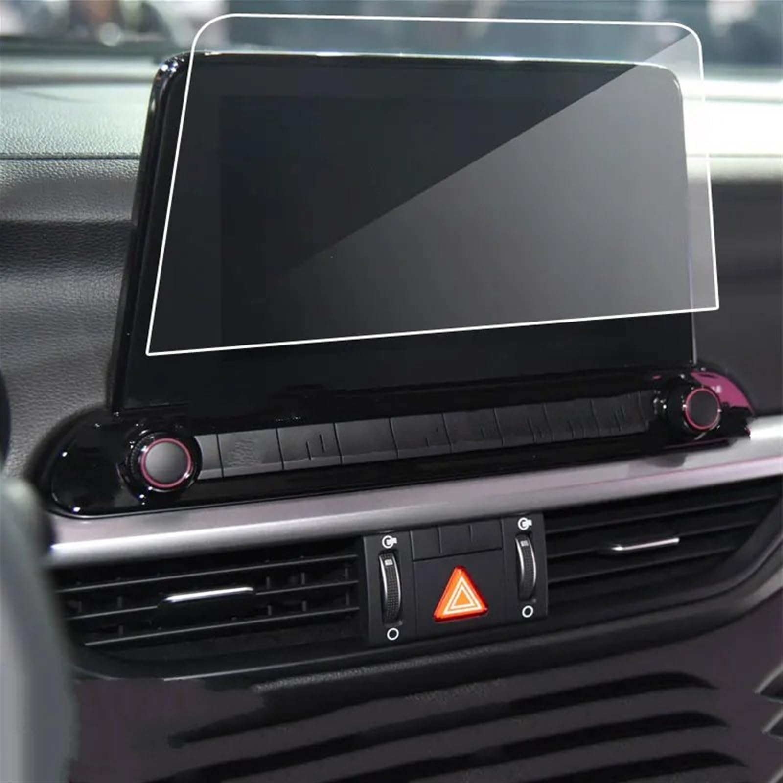 CFAYRLMS Displayabdeckung Kompatibel Mit Kia Für Forte 2019 2020 Auto Instrument Transparent Schutz Film Gehärtetem Glas Screen Schutz Film Auto Zubehör von CFAYRLMS