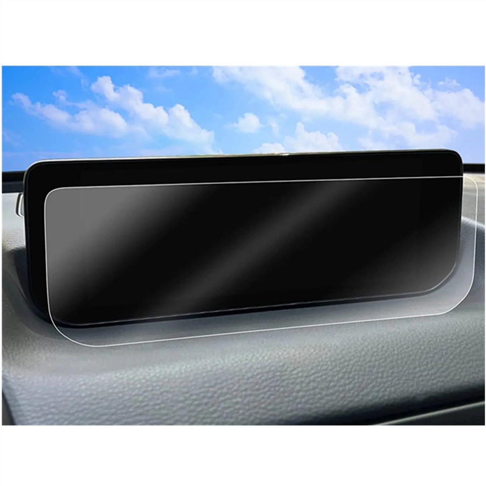 CFAYRLMS Displayabdeckung Kompatibel Mit Mazda Für Cx-50 2023 10,25 Zoll Autoinstrument Transparente Schutzfolie Schutzfolie Aus Gehärtetem Glas Autozubehör von CFAYRLMS