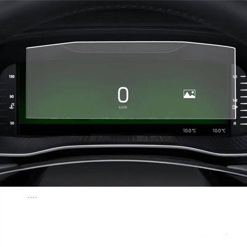 CFAYRLMS Displayabdeckung Kompatibel Mit Skoda Für Karoq 2021 2022 Navigationsdisplay-Schutzfolie Autoinstrument-Schutzfolie Armaturenbrett-Schutzfolie von CFAYRLMS