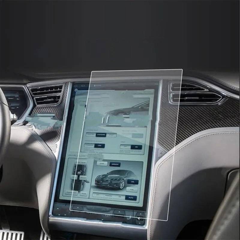 CFAYRLMS Displayabdeckung Kompatibel Mit Tesla Für Model S 2014 2015 2016 2017 2018 2019 2020 2021 17 Zoll Auto-Innenraum-Armaturenbrett-Schutzfolie Autozubehör von CFAYRLMS