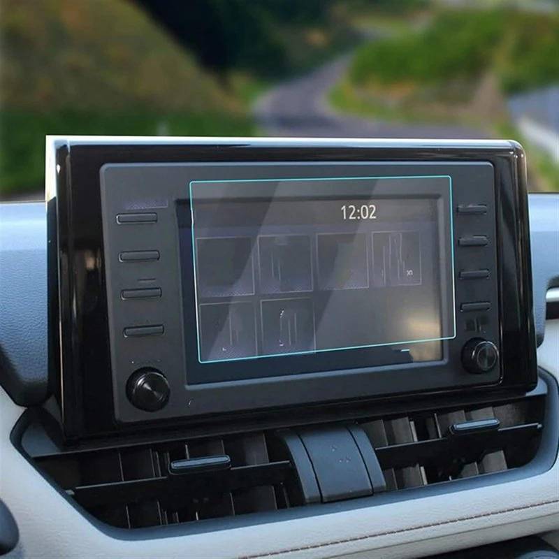 CFAYRLMS Displayabdeckung Kompatibel Mit Toyota Für Rav4 Für Camry 2018 2019 2020 2021 7 Zoll Autonavigationsbildschirm-Schutzfolienaufkleber Armaturenbrett-Schutzfolie von CFAYRLMS