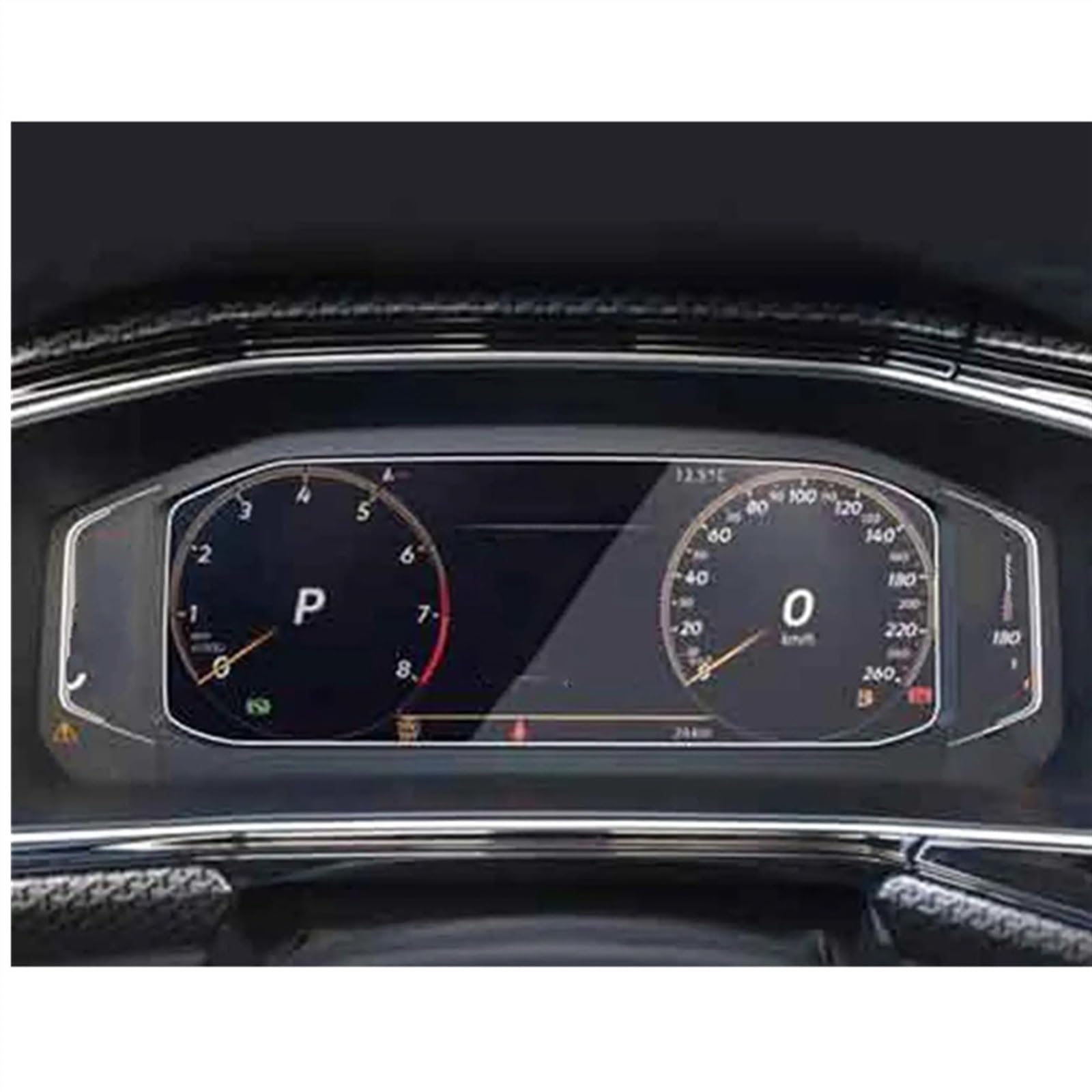 CFAYRLMS Displayabdeckung Kompatibel Mit VW Für Taos Für T-Cross 2022 Navigationsdisplay-Schutzfolie Schutzfolie Aus Gehärtetem Glas Autozubehör(Dashboard) von CFAYRLMS