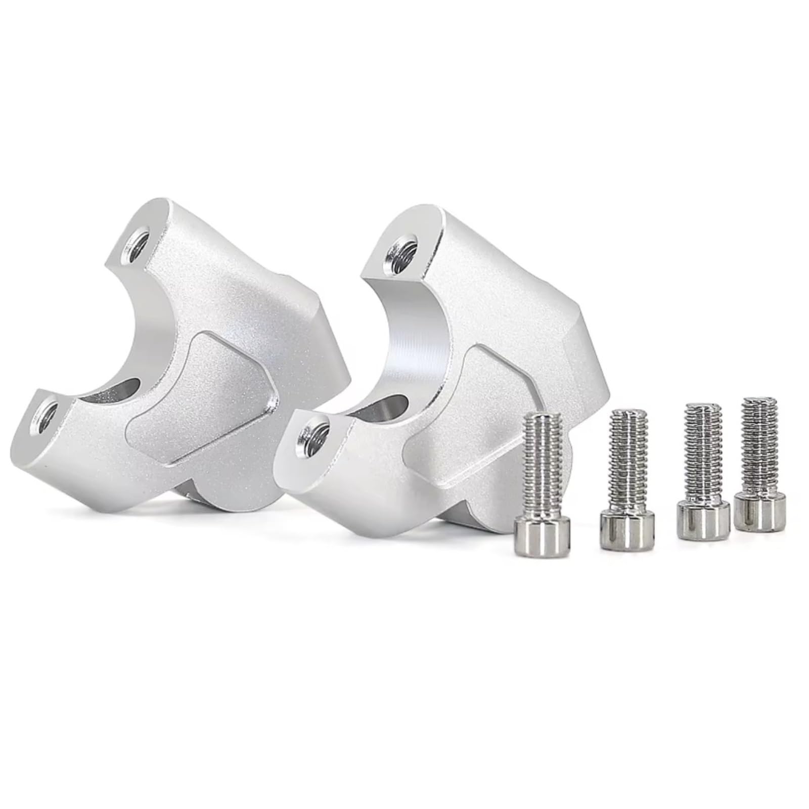 CFDEKOIB Motorrad-Lenkererhöhung Für CB650R 2019 2020 2021 2022 2023 2024 Lenker Riser Clamp Adapter Griff Bar Höhe Lift Montieren Motorrad Handbar Rising Klemme Zubehör(Silver) von CFDEKOIB