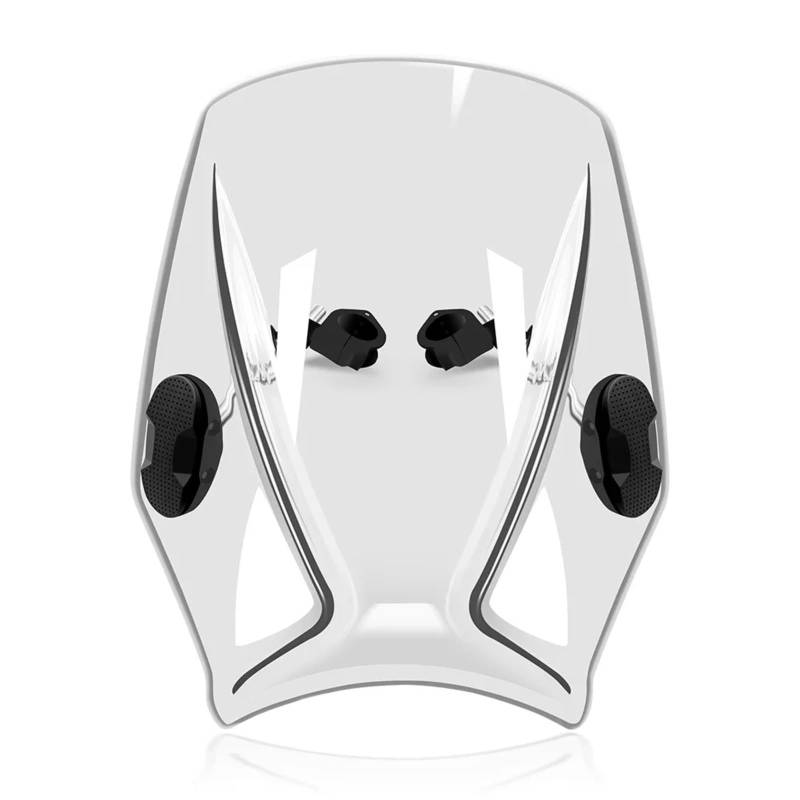 CFDEKOIB Motorrad Windschutzscheibe Für F750GS 2018-2020 Windschutzscheibe Abdeckung Schutz Motorrad Windschutzscheibe Universal Windschutzscheibe Universal Halterung Motorräder Spoiler(White) von CFDEKOIB