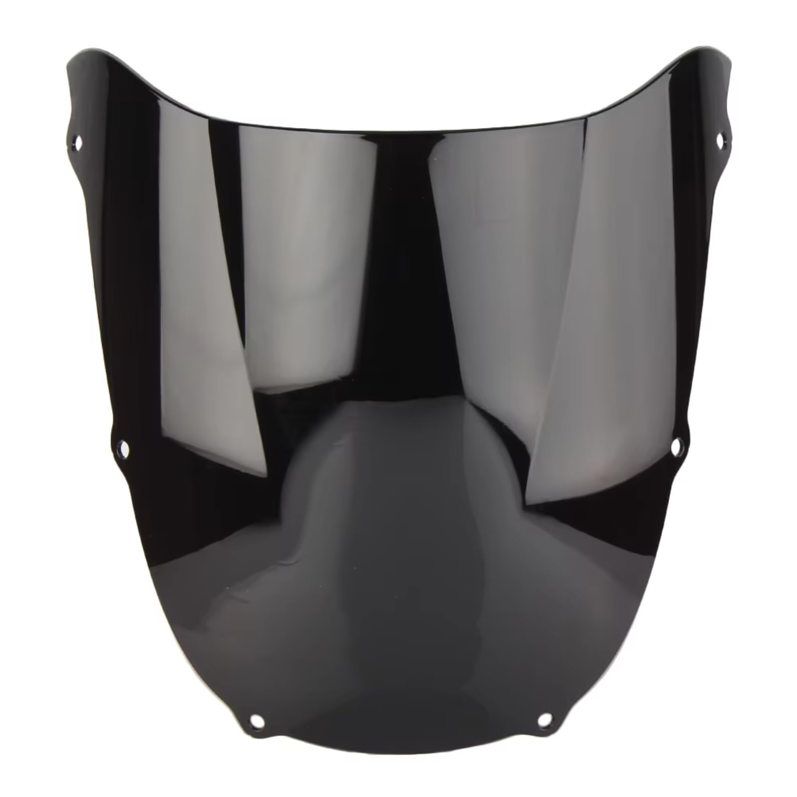 CFDEKOIB Motorrad Windschutzscheibe Für Ninja Für ZX-6R 1998 1999 Motorrad Zubehör Ersatz Motorrad Windschutzscheibe Windschutzscheibe Double Bubble Motorrad Windschutzscheibe Spoiler(Black) von CFDEKOIB