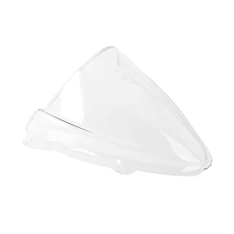 CFDEKOIB Motorrad Windschutzscheibe Für Ninja Für ZX6R 2024 Motorrad Zubehör Windschutz Windschutz Double Bubble Motorrad Fliegengitter Windschutzscheibe(Transparent) von CFDEKOIB