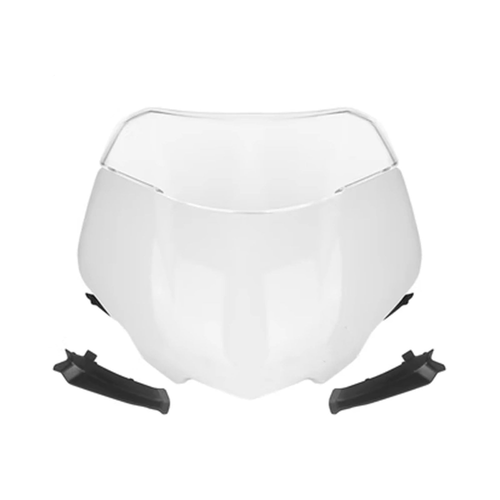 CFDEKOIB Motorrad Windschutzscheibe Für Street Für Triple Für 765RS Moto2 2023 Motorrad Frontscheibe Windschutz Visier Wind Bildschirm Spoiler Deflektor Motorrad Windschutzscheibe(White) von CFDEKOIB