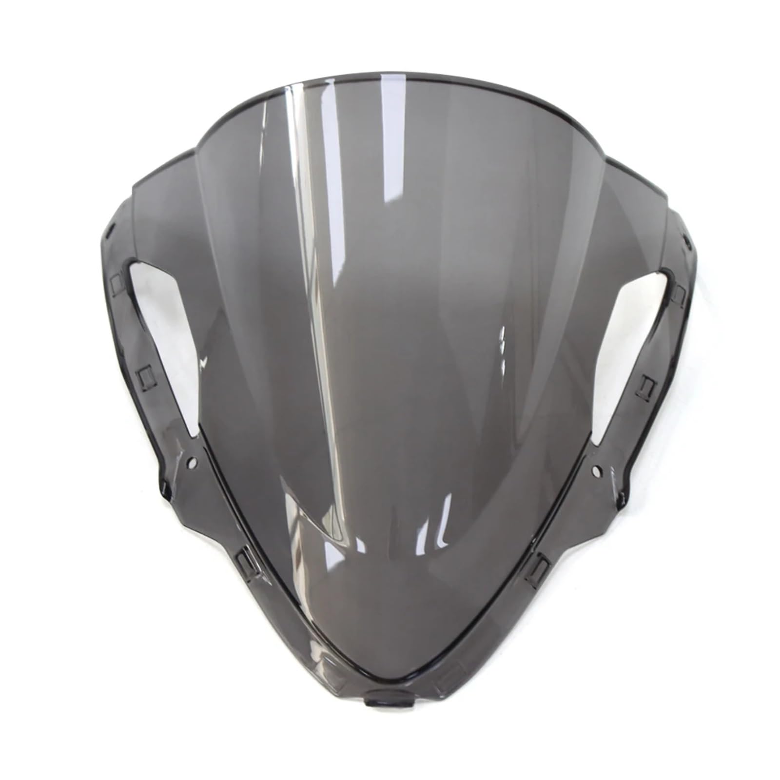 CFDEKOIB Motorrad Windschutzscheibe Für ZX6R 2024 Motorrad Windschutzscheibe Windschutz Double Bubble Motorrad Windschutzscheibe Air Deflektor Motorräder Spoiler(Light Smoke) von CFDEKOIB