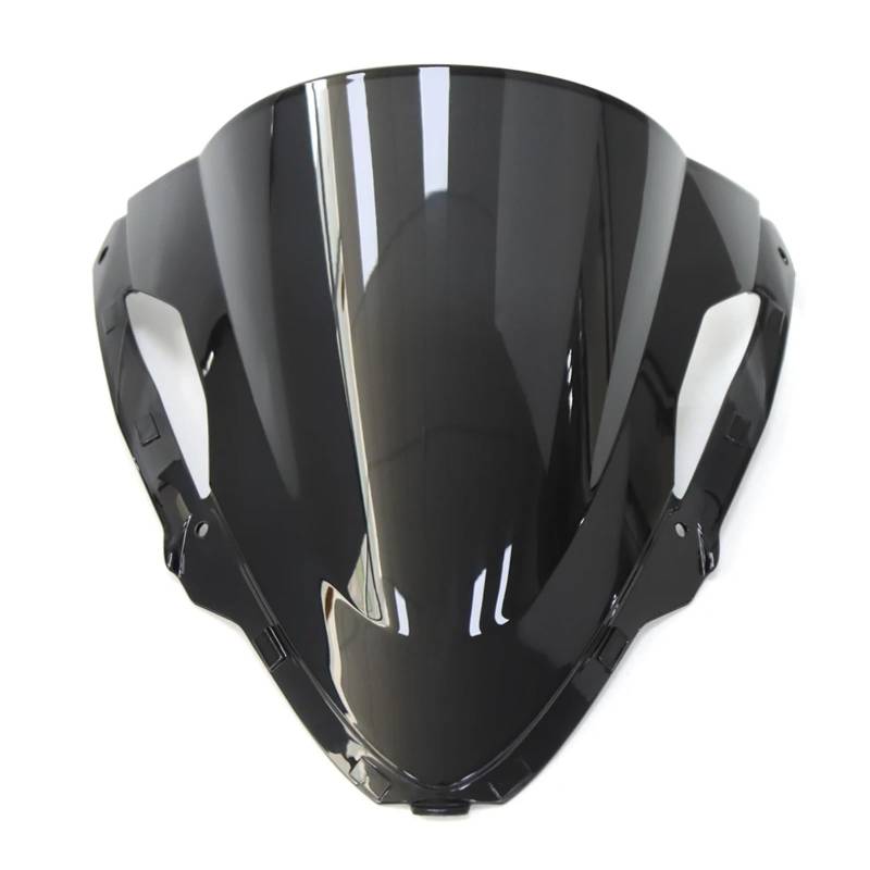 CFDEKOIB Motorrad Windschutzscheibe Kompatibel Mit Für ZX6R 2024 Motorrad-Frontscheibe Windschutzscheiben-Windabweiser Motorrad-Windschutzscheibenabweiser(Black) von CFDEKOIB