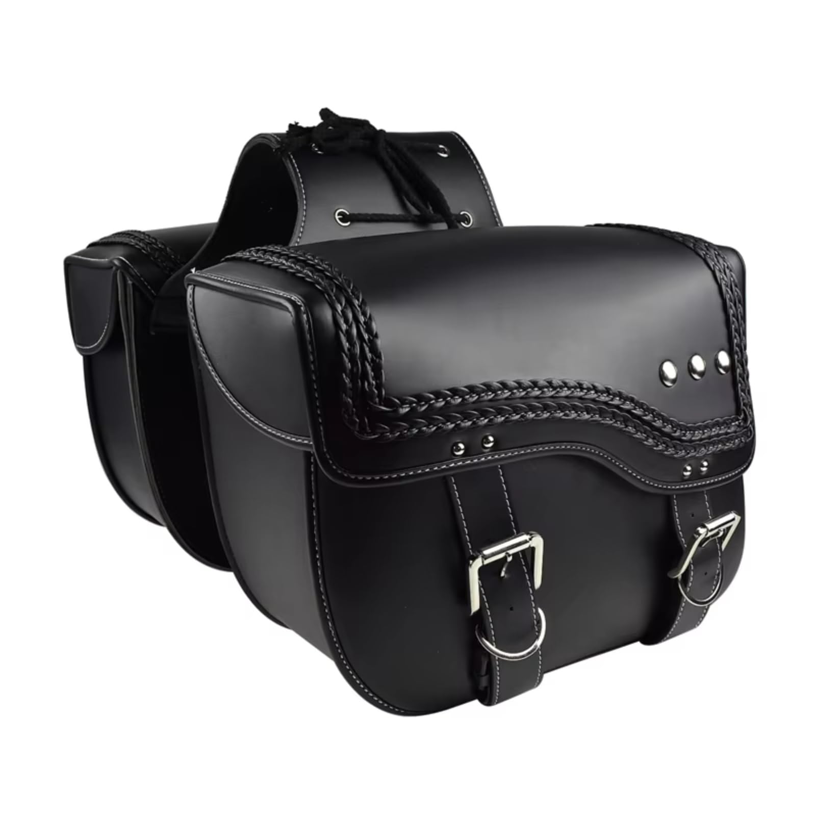 CFDEKOIB Satteltasche Moto Kompatibel Mit Sportster Für Touring Für Softail Für Dyna Für V-Star Für Shadow Motorrad Satteltasche Seitentasche 30 L Reisetasche Aufbewahrungstasche Seesack von CFDEKOIB