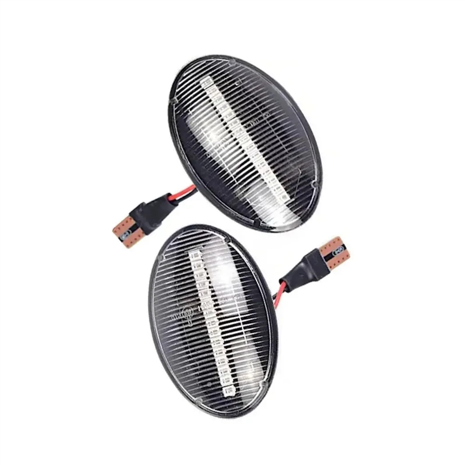 CFDEKOIB Seite Spiegel Blinker Kompatibel Mit Opel Für Corsa B Für Combo B Für Astra F 1993 1994-2000 Sequentieller Blinker Seitenspiegelanzeige Blinkerlicht 90487599(Crystal Type) von CFDEKOIB