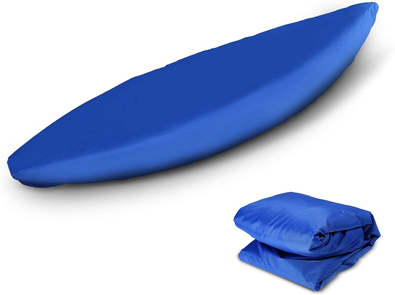 Boat Cover Universelle Kajak-Abdeckung, Wasserdicht, Kanu-Aufbewahrung, Staub-Sonnenschutz-Abdeckung, Outdoor-UV-Schutz for Fischerboot, Hobie Pro Angler Ruderschale, Paddelbrett (Color : Blue, Size von CFDZCP