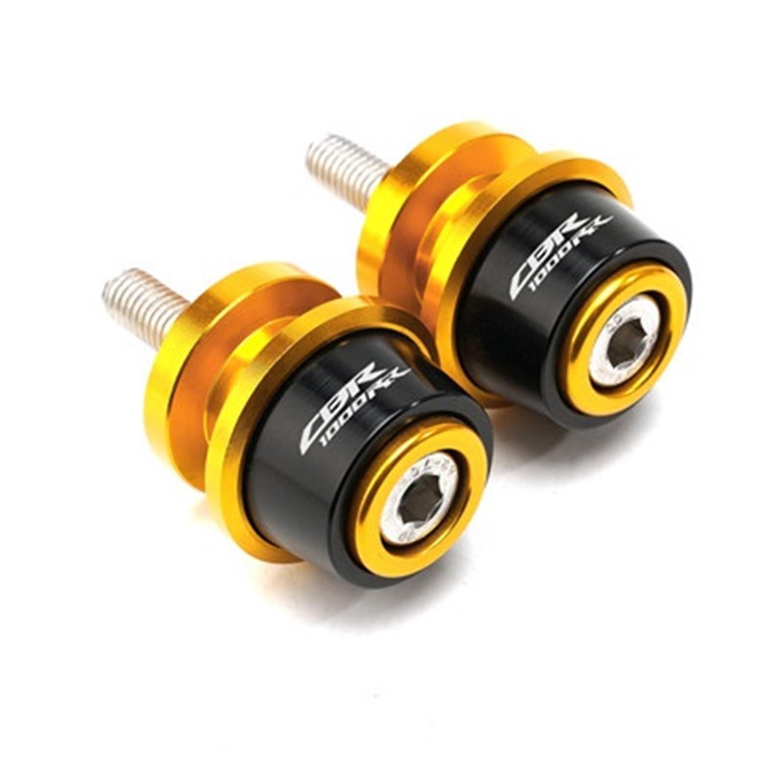 CFDZYXGSOZ Kompatibel mit CBR 1000RR CBR1000RR 2004-2017 2005 2006 2007 2008 2009 Motorrad 8MM Zubehör Motorrad Schwinge Sliders Spools(Gold) von CFDZYXGSOZ