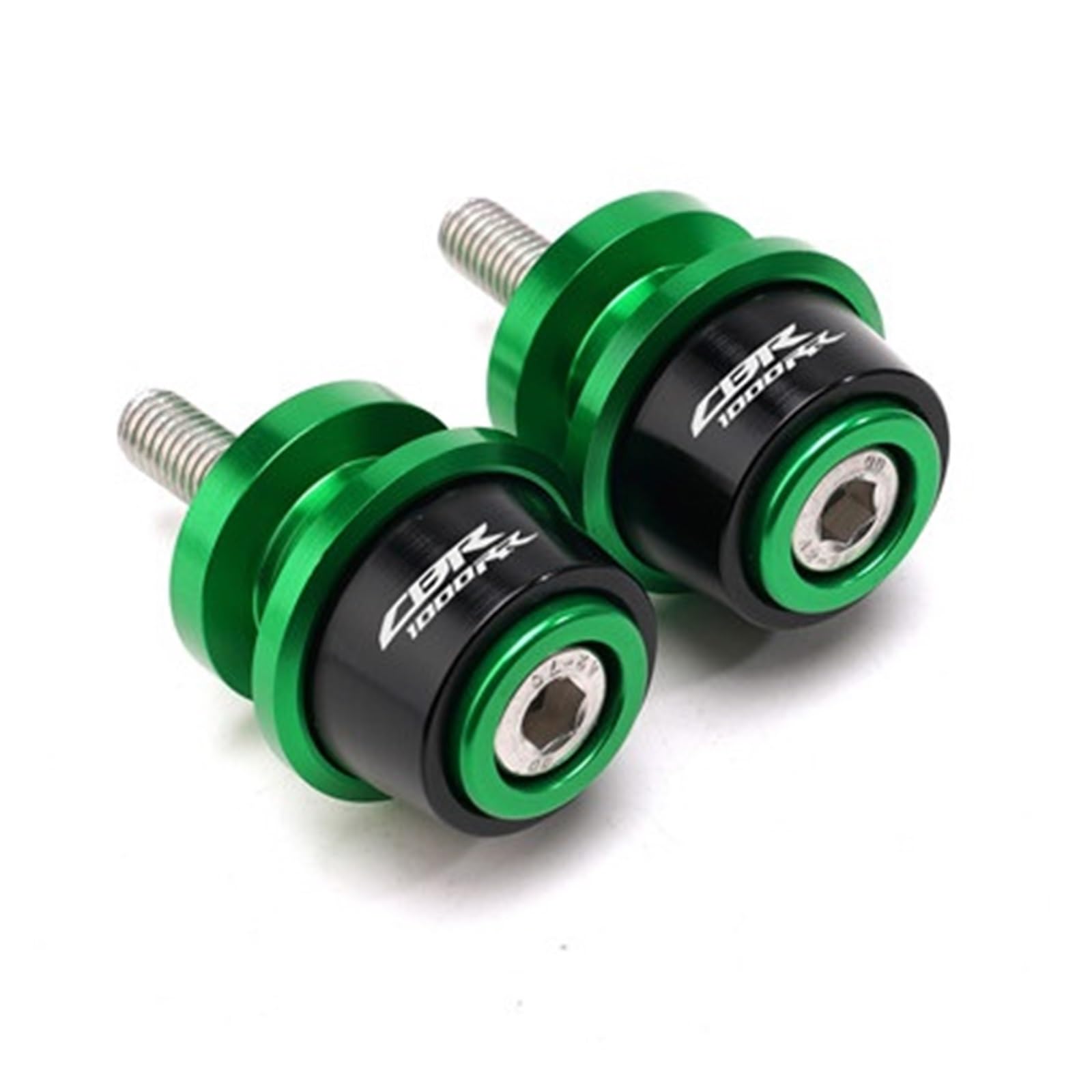 CFDZYXGSOZ Kompatibel mit CBR 1000RR CBR1000RR 2004-2017 2005 2006 2007 2008 2009 Motorrad 8MM Zubehör Motorrad Schwinge Sliders Spools(Green) von CFDZYXGSOZ