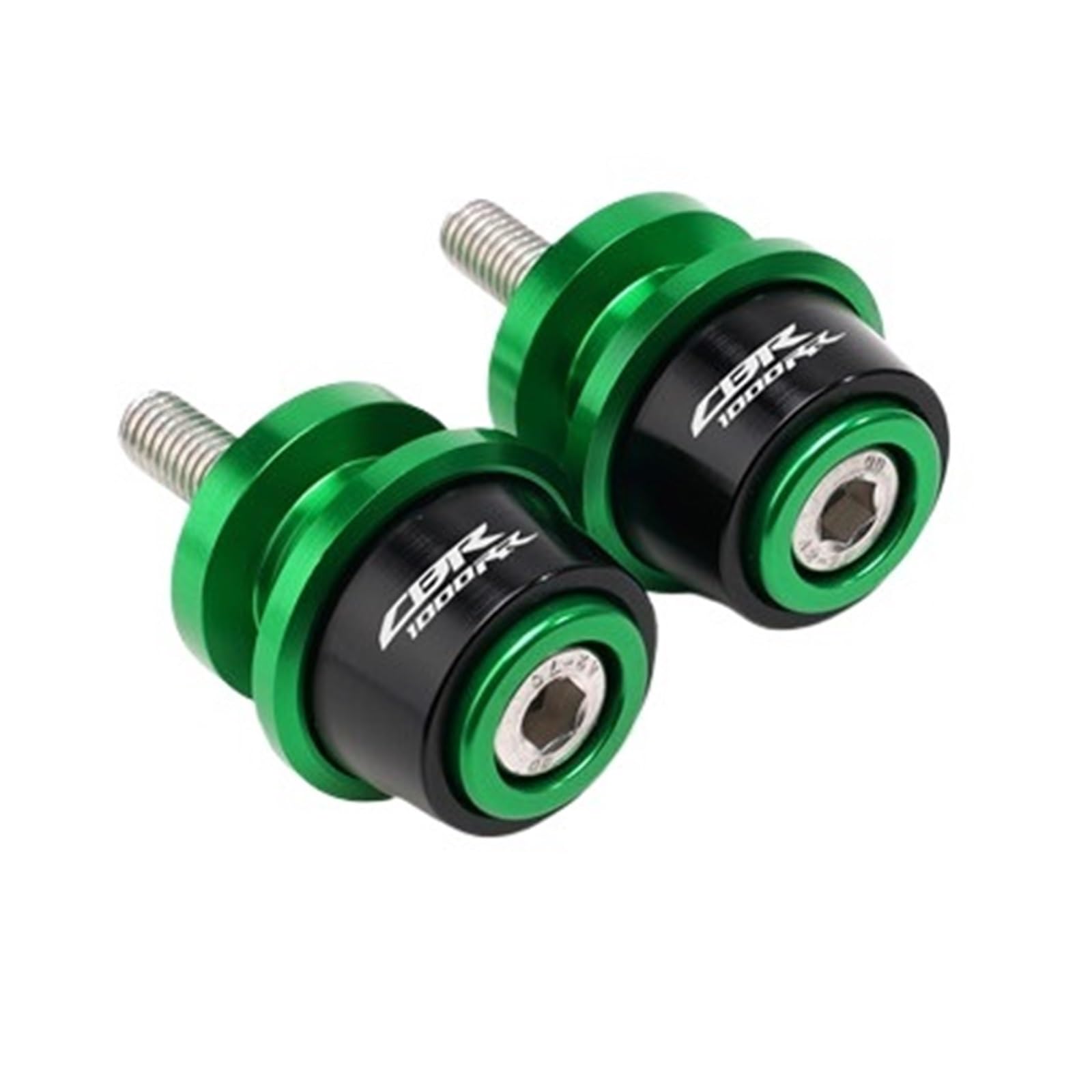 CFDZYXGSOZ Kompatibel mit CBR 1000RR CBR1000RR 2004-2017 2005 2006 2007 2008 2009 Motorrad 8MM Zubehör Motorrad Schwinge Sliders Spools(Green) von CFDZYXGSOZ