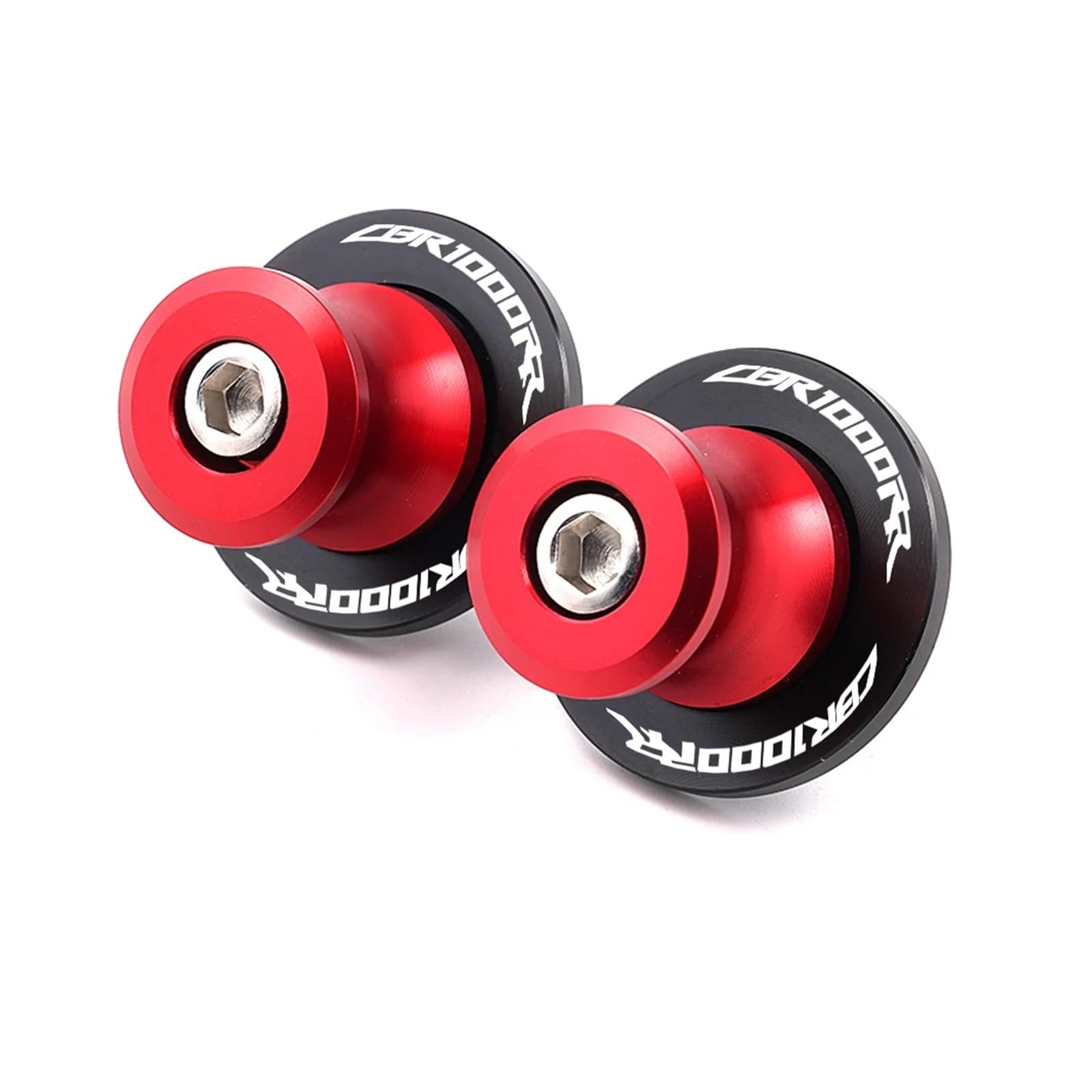 CFDZYXGSOZ Kompatibel mit CBR 1000RR CBR1000RR 2004-2017 2005 2006 2007 2008 2009 Motorrad 8MM Zubehör Motorrad Schwinge Sliders Spools(S-Red) von CFDZYXGSOZ