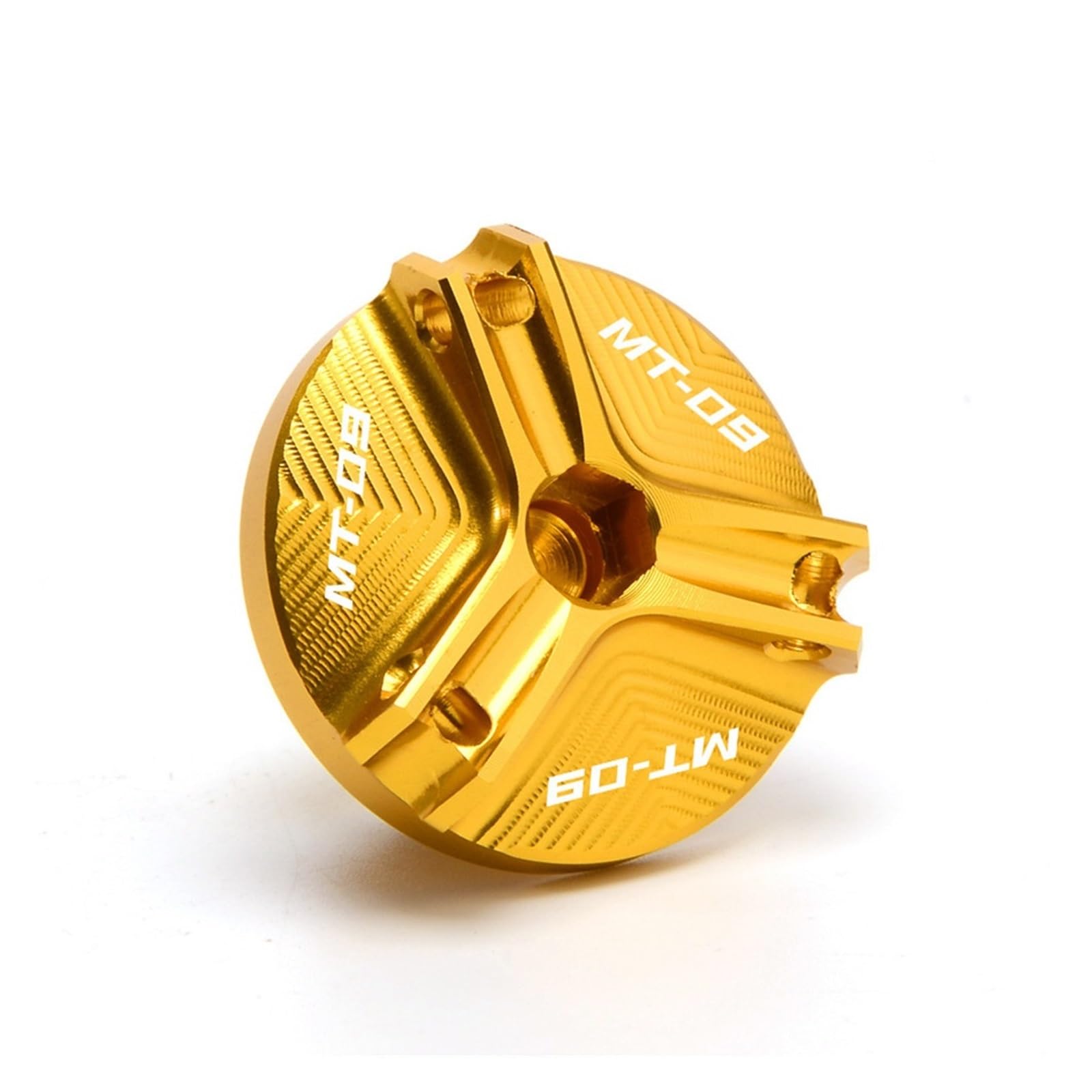 CFDZYXGSOZ Kompatibel mit MT09 MT 09 MT-09 SP 2014-2020 2018 2019 Motorradzubehör vorne hinten Bremsflüssigkeitstankdeckel und Öleinfülldeckel(Oil Filler Cap Gold) von CFDZYXGSOZ