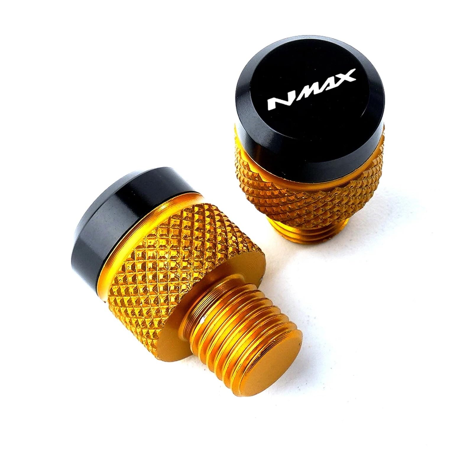 CFDZYXGSOZ Kompatibel mit Xmax 300 Xmax300 X-MAX 250 XMAX400 NMAX 155 125 Motorrad CNC Spiegel Lochstopfen Schrauben Kappen Spiegellochabdeckung(Gold-NMAX) von CFDZYXGSOZ