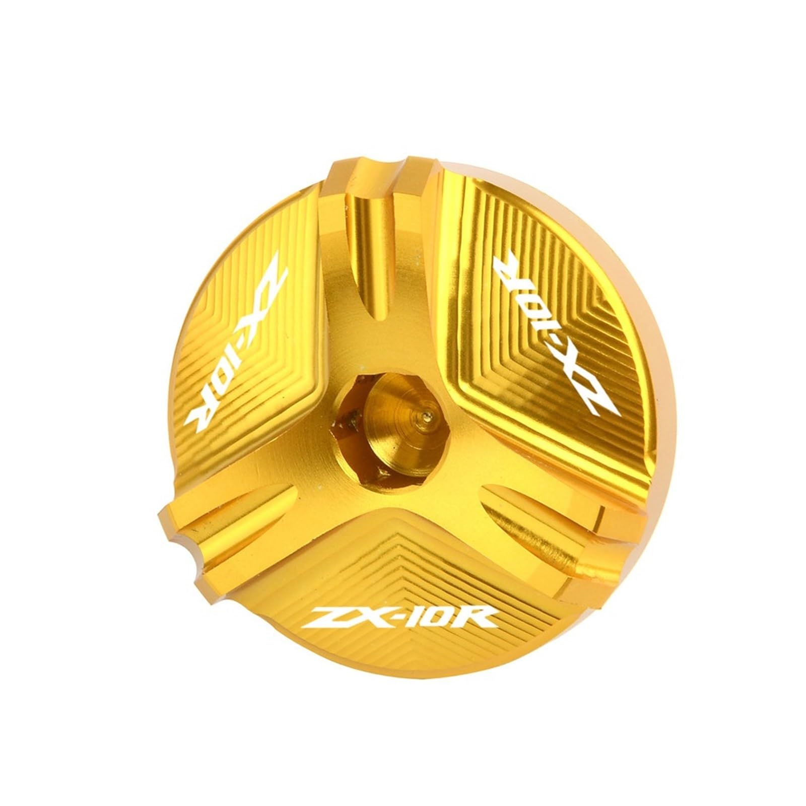 CFDZYXGSOZ Kompatibel mit ZX10R 2020 ZX-10R ABS ZX10 ZX1000 Motorrad Aluminium Motorsteckerabdeckung Öleinfülldeckel Stecker(Gold) von CFDZYXGSOZ