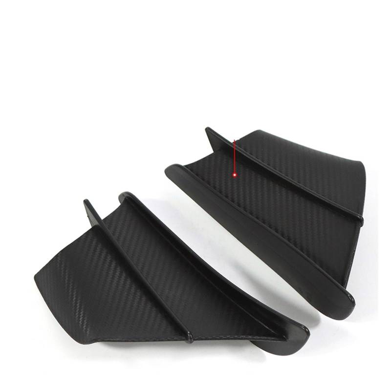 CFDZYXGSOZ Motorrad Winglet Aerodynamischer Flügel Kit Spoiler(Matte Carbon Look) von CFDZYXGSOZ