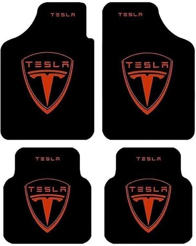 Auto FußMatten für Tesla Model S 2013-2022, wasserdichte rutschfeste Abriebfest Allwetter Schutz Automatten Innenraum Zubehör von CFIZZ