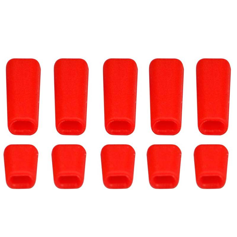 10PCS Mischfarbe Schutzhülle Kappen Kompatibel mit RC FPV Fernbedienung Schalter Kompatibel Mit Verschiedenen RC Sender(RED) von CFMIAWIC