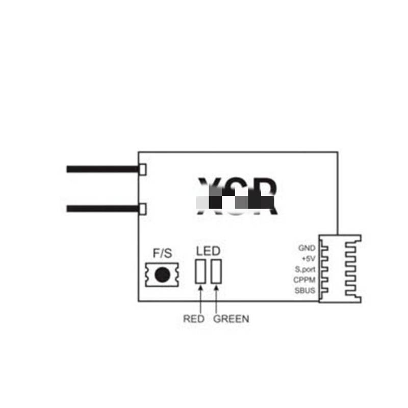 2,4 GHz 16-Kanal-ACCST-Empfänger mit S-Bus CPPM, kompatibel mit XSR X9D X9E X12S X7 X-lite RadioMaster TX16S T18 OpenTX von CFMIAWIC