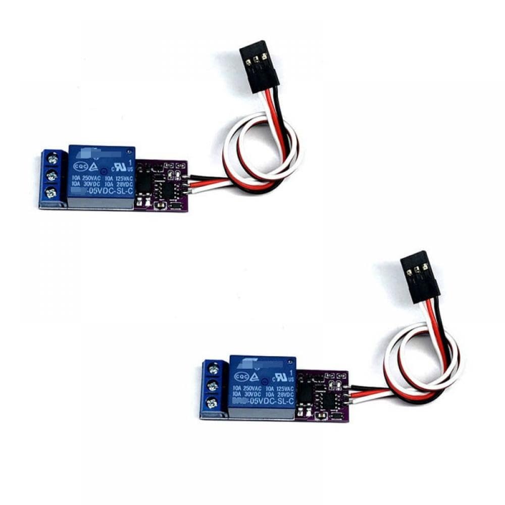 2PCS RC Drone Relais Modul Mit Suchscheinwerfer Und Controller 1CH PWM Elektronische Ein-Off Schalter Kompatibel mit 5V Empfänger von CFMIAWIC