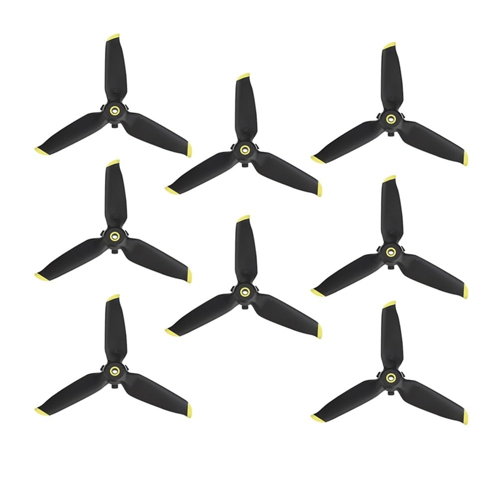 4 Paar kompatible Drohnenpropeller Kompatibel mit FPV-Quadcopter-Zubehör(4PAIRS GOLDEN) von CFMIAWIC