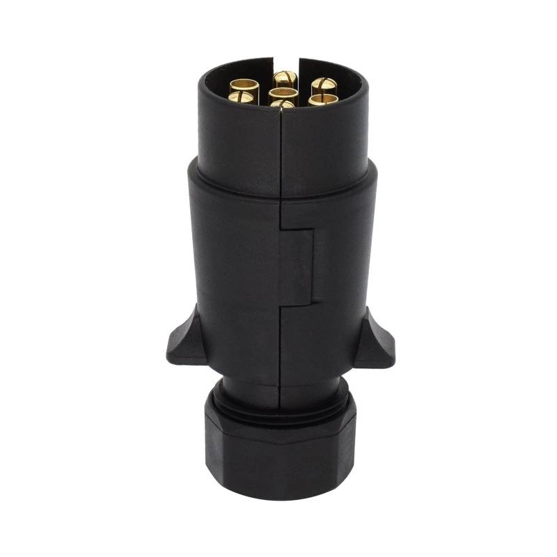 7-poliger 12-V-Anhänger-Stecker-Stecker-Adapter Kompatibel mit europäische Wohnmobile, LKWs, Lieferwagen und Wohnwagen von CFMIAWIC