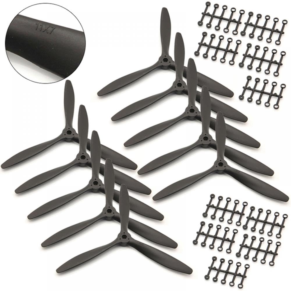 Drei Drohnenpropeller 8060 9060 1060 1170 kompatibel Kompatibel mit RC-Flugzeuge 1/2/4PCS Effizienter Spinner(10PCS 1170) von CFMIAWIC