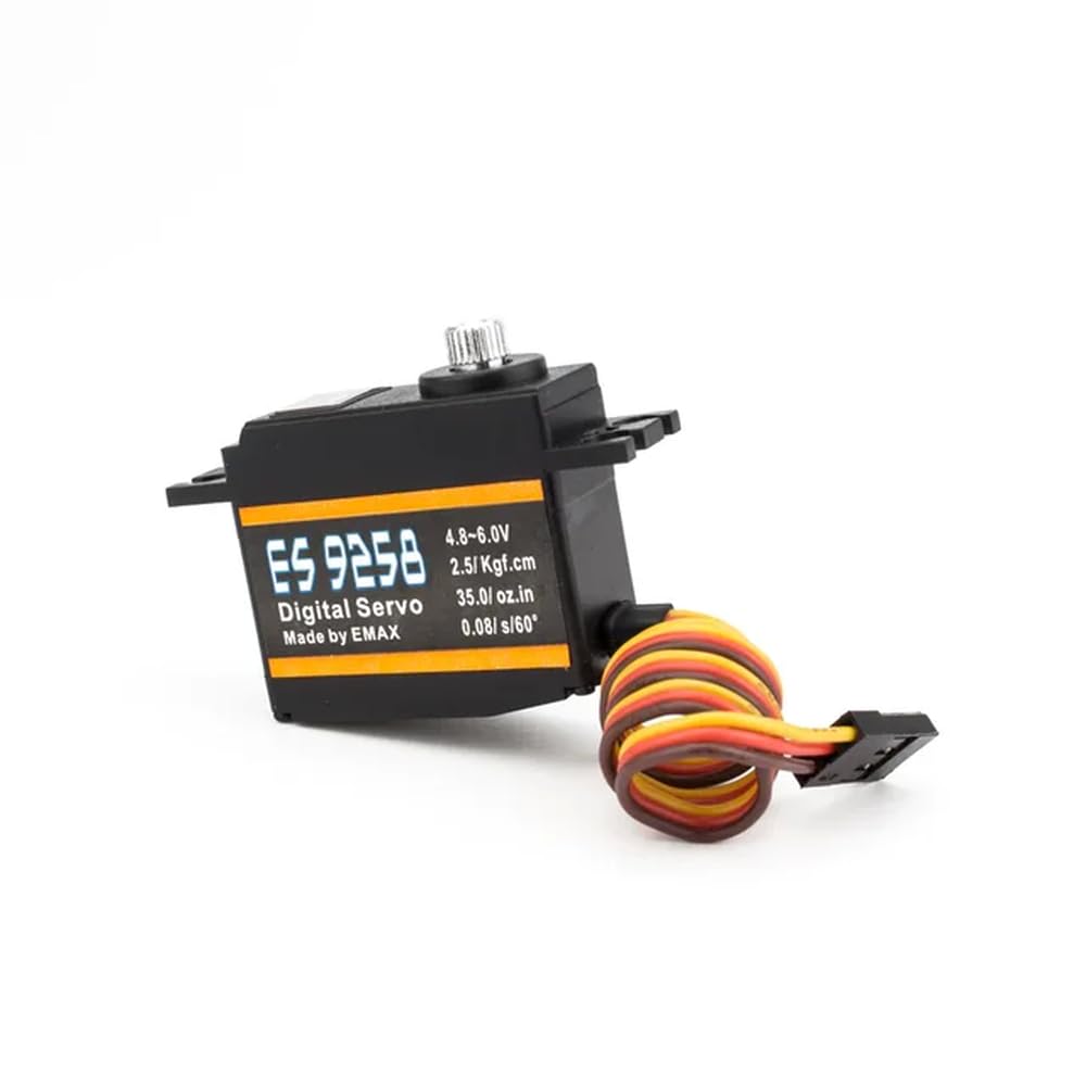 EMAX ES9258 3D-Heckservo mit digitalem Lagergetriebe aus Metall, 27 g, 3 kg, 0,05 Sek., kompatibel mit RC-Hubschraubern wie Align Trex 450 500(1PCS ES9258) von CFMIAWIC