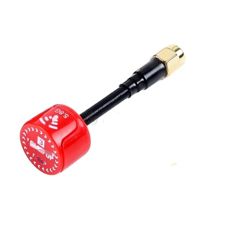 FPV Racing Drone Antennen Kompatibel mit 5,8 GHz SMA RP-SMA MMCX UFL Stecker kompatibel mit Lollipop 3 V3 BlackSheep Stubby RHCP(LOLLIPOP3 RP-SMA RED) von CFMIAWIC