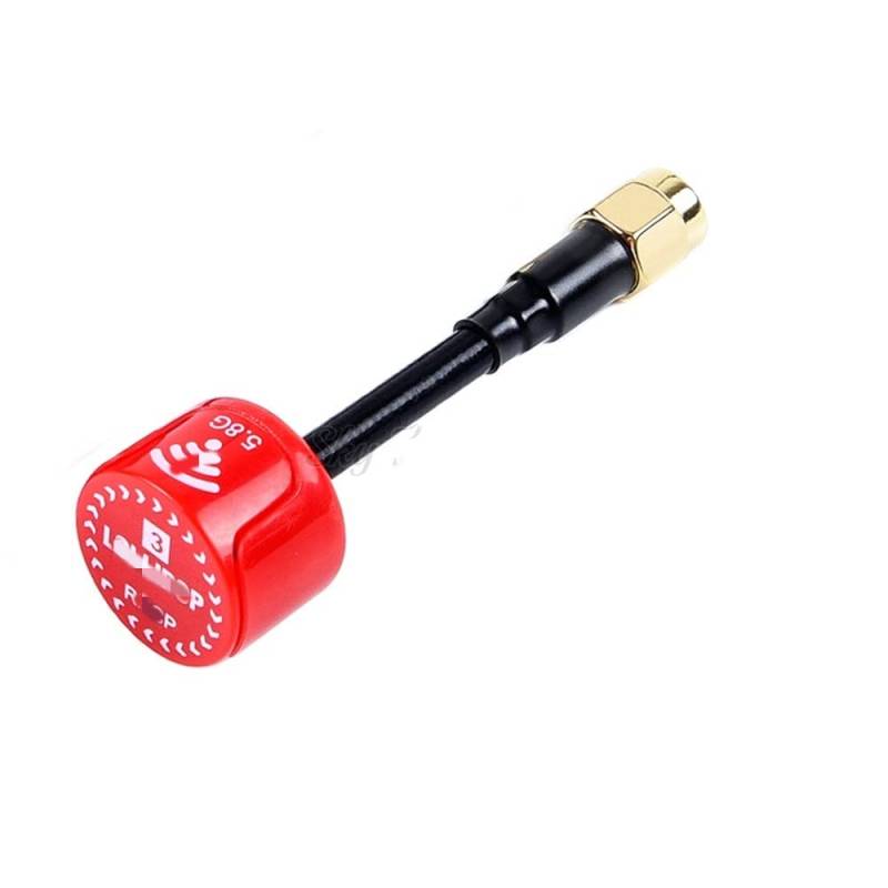 FPV Racing Drone Antennen Kompatibel mit 5,8 GHz SMA RP-SMA MMCX UFL Stecker kompatibel mit Lollipop 3 V3 BlackSheep Stubby RHCP(LOLLIPOP3 SMA RED) von CFMIAWIC