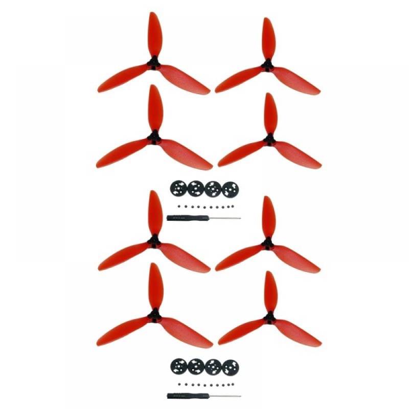 Kompatible Propellerlüfter-Ersatzteile Kompatibel mit D 2 SE Drei-Propeller-Drohnenzubehör(8PCS RED) von CFMIAWIC