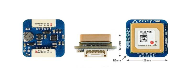 M10Q GPS-Modul mit QMC5883L-Kompassen Kompatibel mit RC Drone FPV Racing kompatibles Zubehör von CFMIAWIC