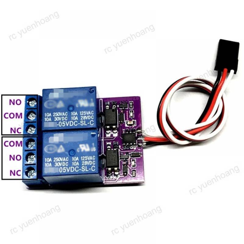 PWM Navigationslicht 1CH Dual-Wege-Relaismodul Kompatibel mit Fernbedienung mit 10A elektronischem Ein-Aus-Schalter, kompatibel mit RC 5V-Empfängern von CFMIAWIC