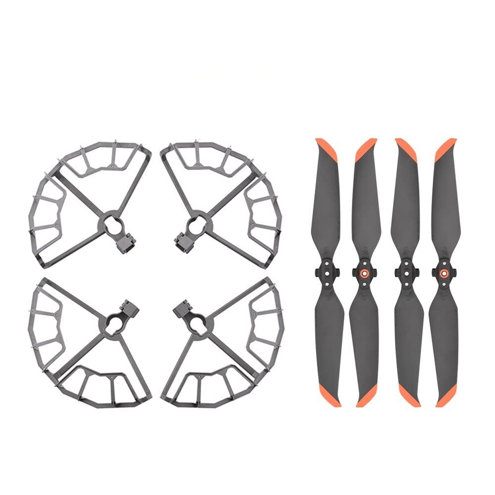 Propellerschutz, kompatibel mit D Air 2 und Air 2S Requisiten, Flügel-Lüfter-Abdeckung, Schnellverschluss-Stoßfänger-Ersatzteil-Set(ORANGE SET A) von CFMIAWIC