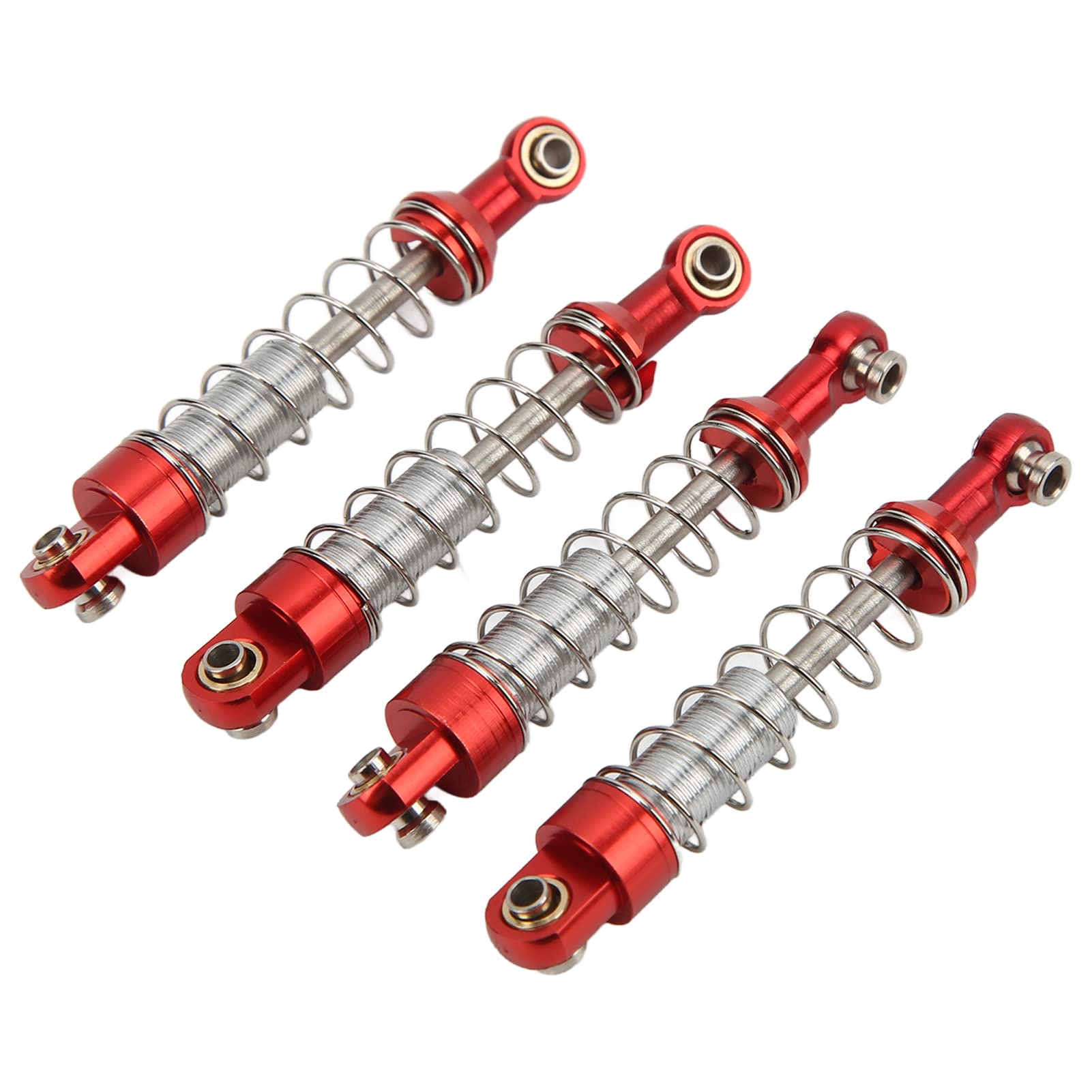 2 Paar 60-mm-RC-Car-Modifikationsteile aus Aluminiumlegierung für WPL C14 C24 MN D90 99S (Rot) von CFTGIW