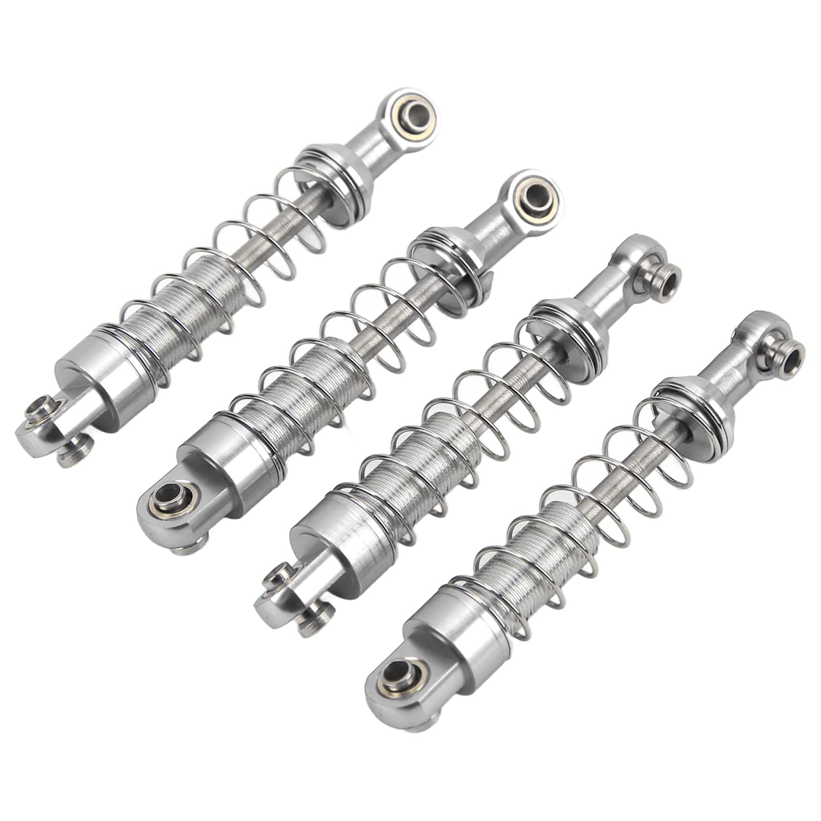 2 Paar 60-mm-RC-Car-Modifikationsteile aus Aluminiumlegierung für WPL C14 C24 MN D90 99S (SILVER) von CFTGIW