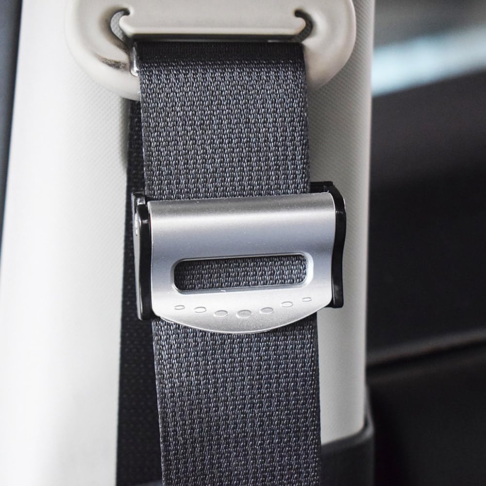 2 Stück Auto-Gürtel-Clips, Stopper, Gürtelschnalle, Auto-Styling Verabschieden Sie Sich von den Beschwerden, die Ihre Brust Im Auto Reiben (SILVER) von CFTGIW