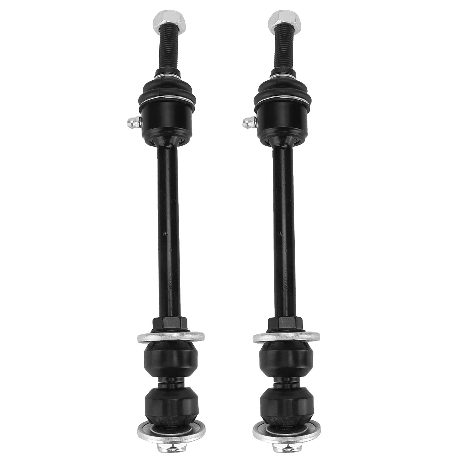 2 Stück Vordere Stabilisator-Endglieder K80894 Metall-Stabilisator-Verbindung HEX mit Fester Funktion und Flachem Schnitt, Ersatz für 1500 5LUG 4WD 2006–2017, Schwarz von CFTGIW