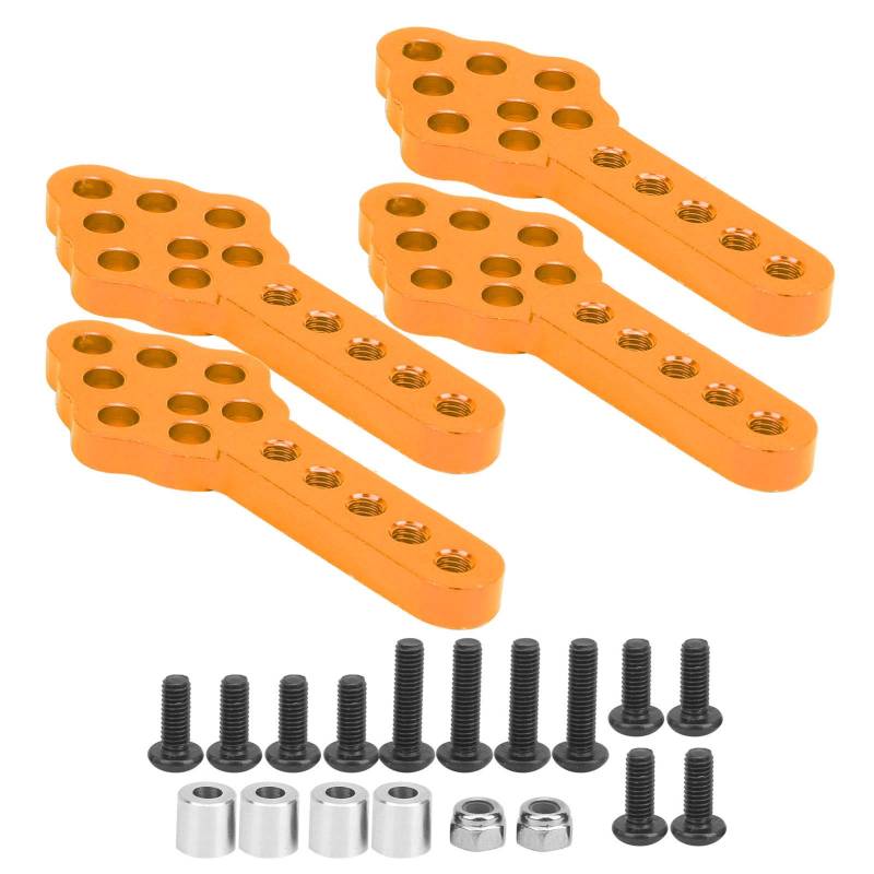 4 Teile/satz RC Auto Dam Mount Grundplatte Höhe für 1/10 CrawlerOrange Stoßdämpfer HalterungDam MountShock Dämpfer Montage PlatteRC Auto Stoßdämpfer Halterung1 10 RC Auto von CFTGIW