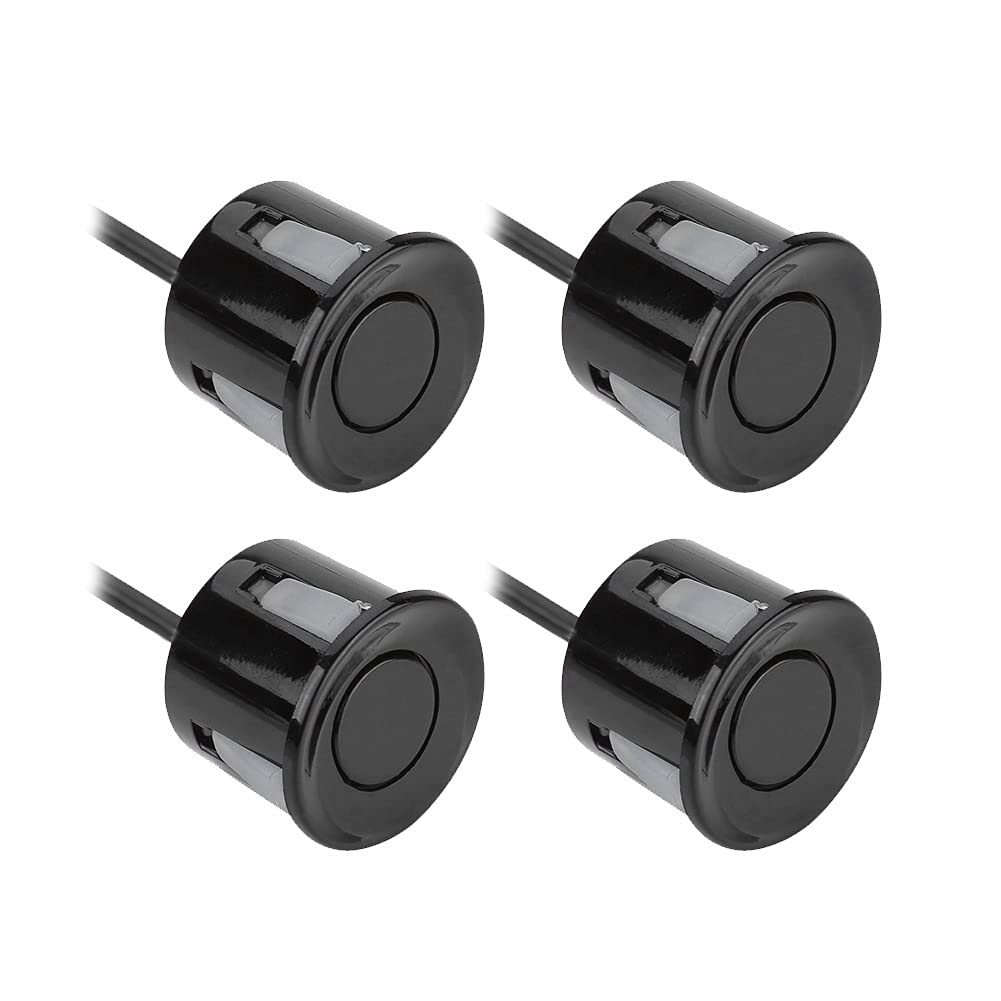 4-teiliges Set Auto-Einparkhilfe-Sensoren, Sonde, Backup-Assistent, Teile, Silber, Parksensor, Rückfahrsensor, Rückfahrsensor, Sonde, Auto-Einparkhilfe, Einparkhilfe-Sensor (BLACK) von CFTGIW