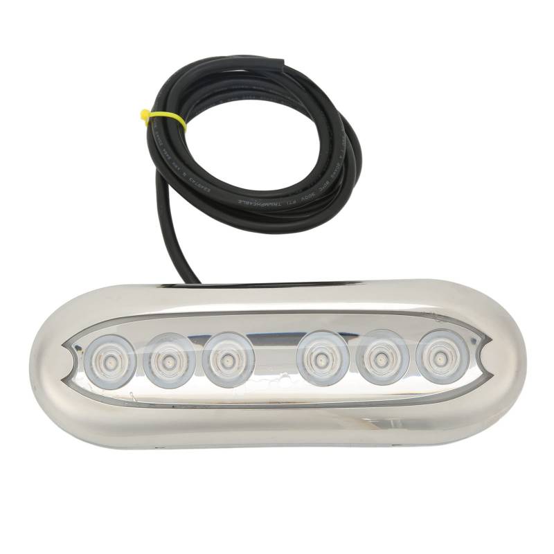 CFTGIW 12 V Bis 24 V Boot Unter Licht, PC und 316 Edelstahl, 6 LED-Lampenperlen, IP68, Starke Abdichtung für Schiffe, Yachten, Motorboote (RGB) von CFTGIW