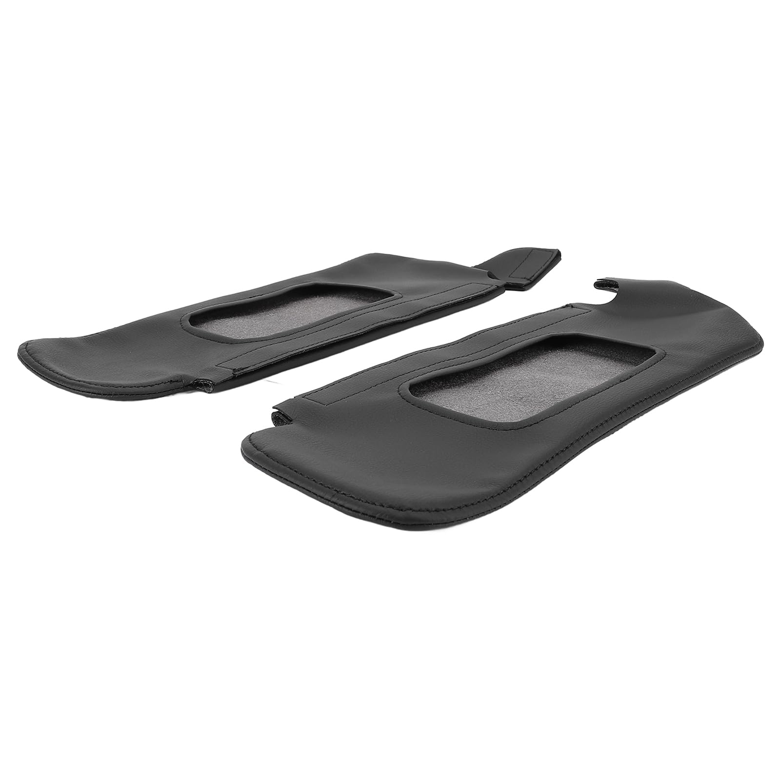 CFTGIW 2pcs Sun Visor Protektorabdeckung, PU -Leder Stilvoller Kratzerfest für Mustang 1994 Bis 2004 mit Haken- und Schleifenbefestigungsmittel, Einfache Installation, Hergestellt aus von CFTGIW