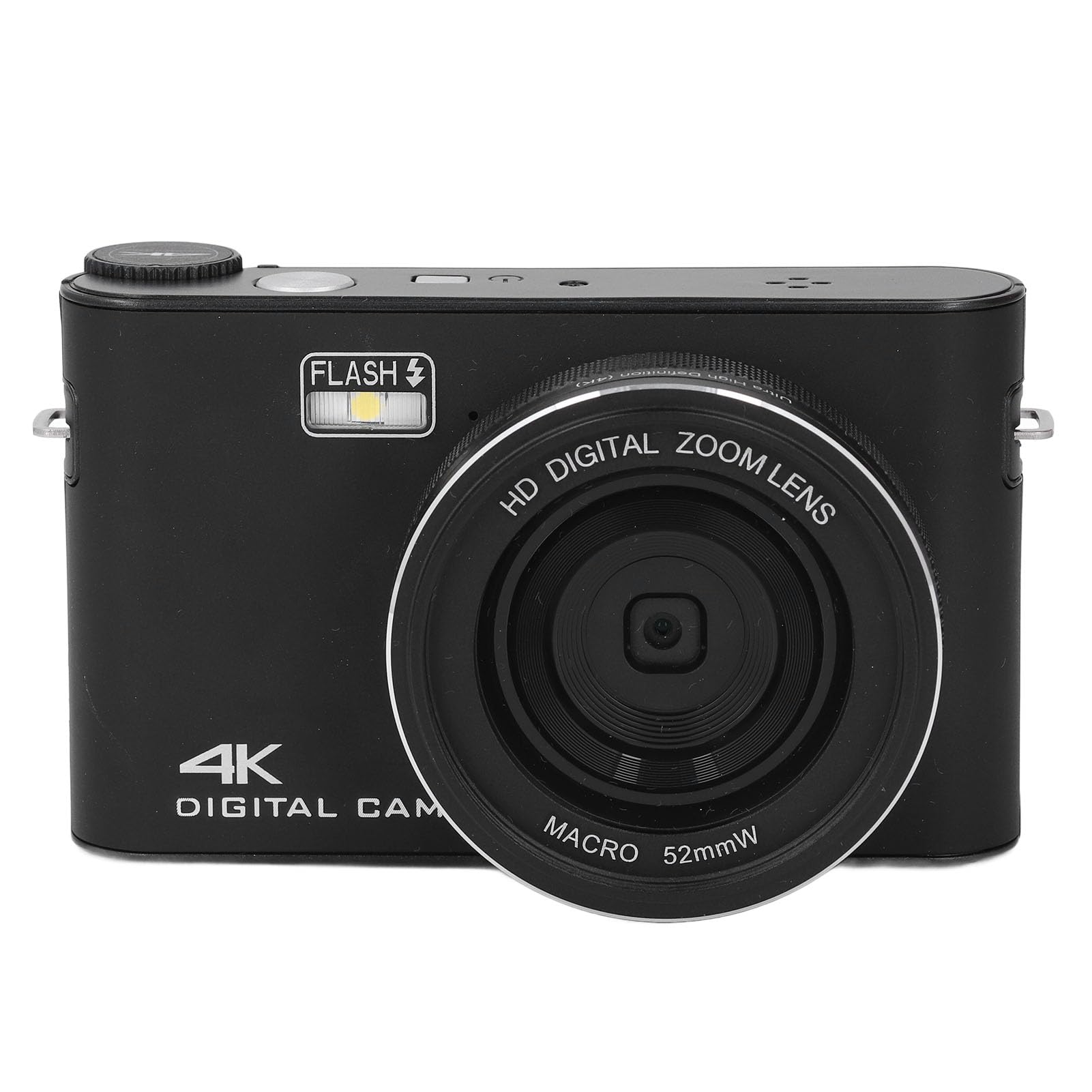 CFTGIW 64MP 4K Digitalkamera, Kompaktkamera, 18 -Fach Digitaler Zoom, 3 -Zoll -Touchscreen, Autofokus -Reisekamera mit Fülllicht, für die Fotografie, mit Multi -Achse -Stabilisierung, von CFTGIW